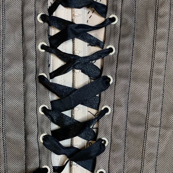 C R Premium Bustier corset lace up Sexy Burlesque lingerie style small medium - Picture 7 of 14